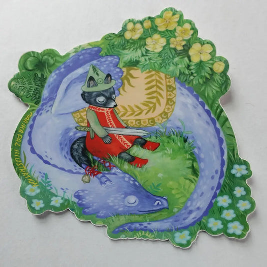 A Knight's Rest Sticker · Marika Paz Illustration
