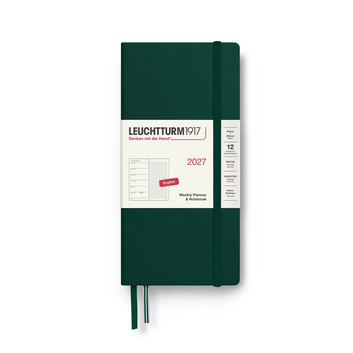 2027 Wallet Sized Weekly Planner & Notebook · Leuchtturm1917
