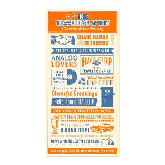2026 TRAVELER'S Diary Plastic Sheet (Regular Size)