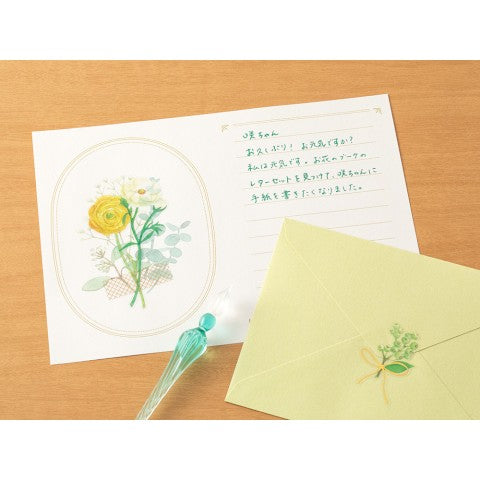 Green Bouquet - Midori Letter Set