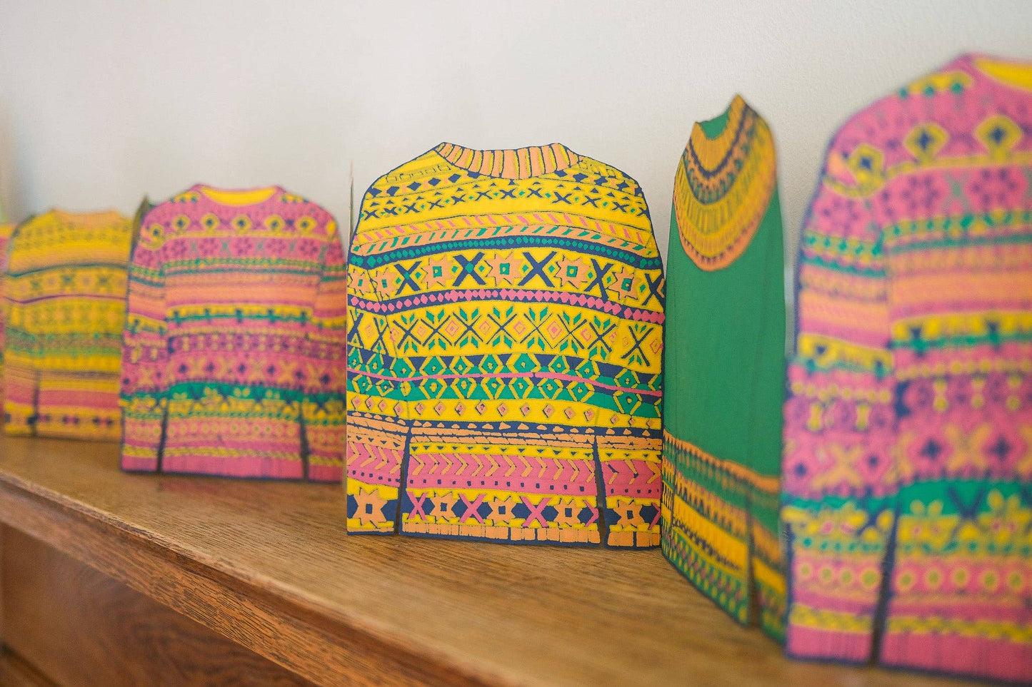 Fairisle Sweaters Concertina Garland · East End Press