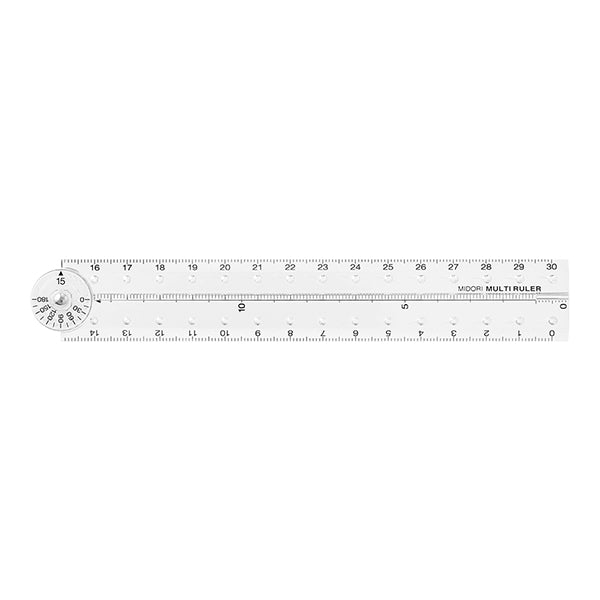 30cm Transparent Multi-Ruler · Midori