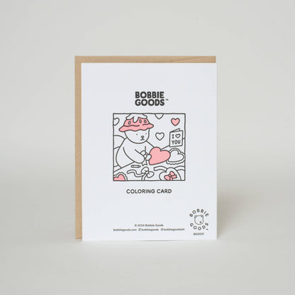 Sending Love Puppy Coloring Card · Bobbie Goods & Egg Press