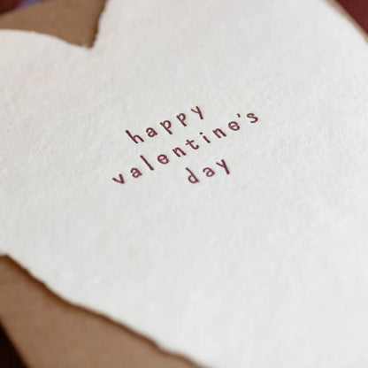 Valentine's Day Heart Letterpress Card /  Single · Oblation Papers & Press