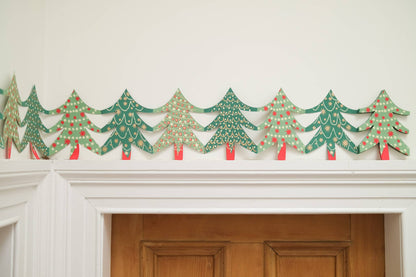 Christmas Trees Concertina Garland · East End Press