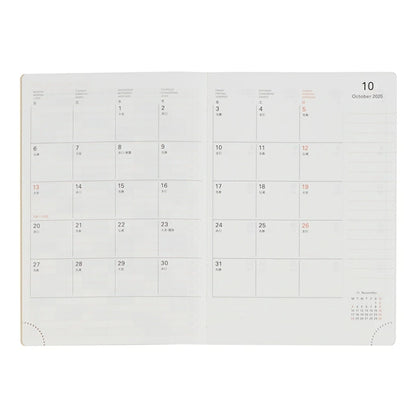 Rollbahn 2026 Point Weekly Planner Pocket Book 《A6》