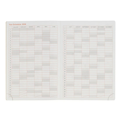 Rollbahn 2026 Point Weekly Planner Pocket Book 《A6》