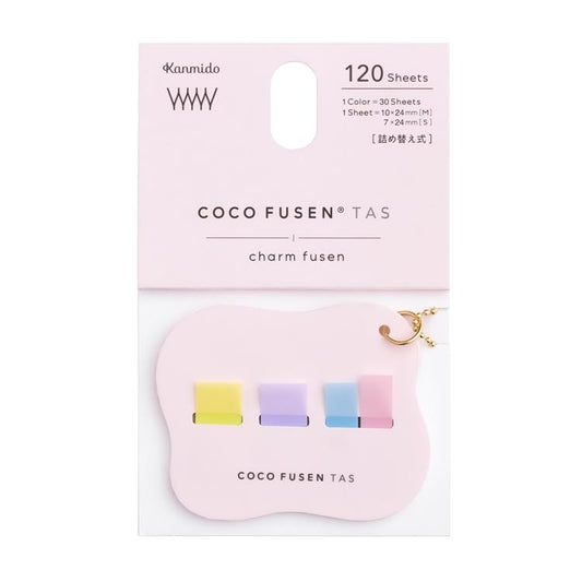 Coco Fusen Sticky Notes Charm · Pink Flower · Kanmido