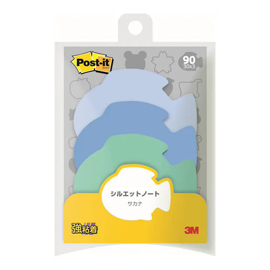 3M Fish Silhouette Post-it Notes