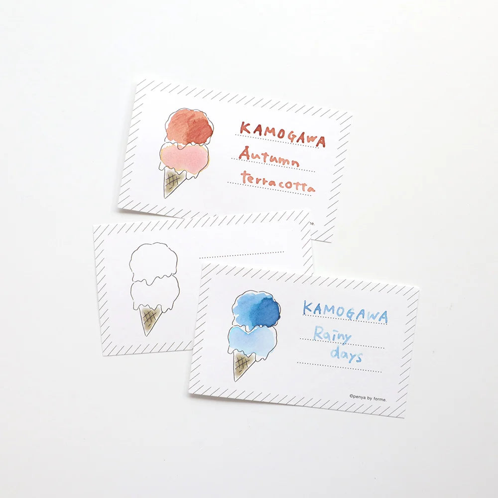 Ice Cream Ink Swatching Cards · forme.