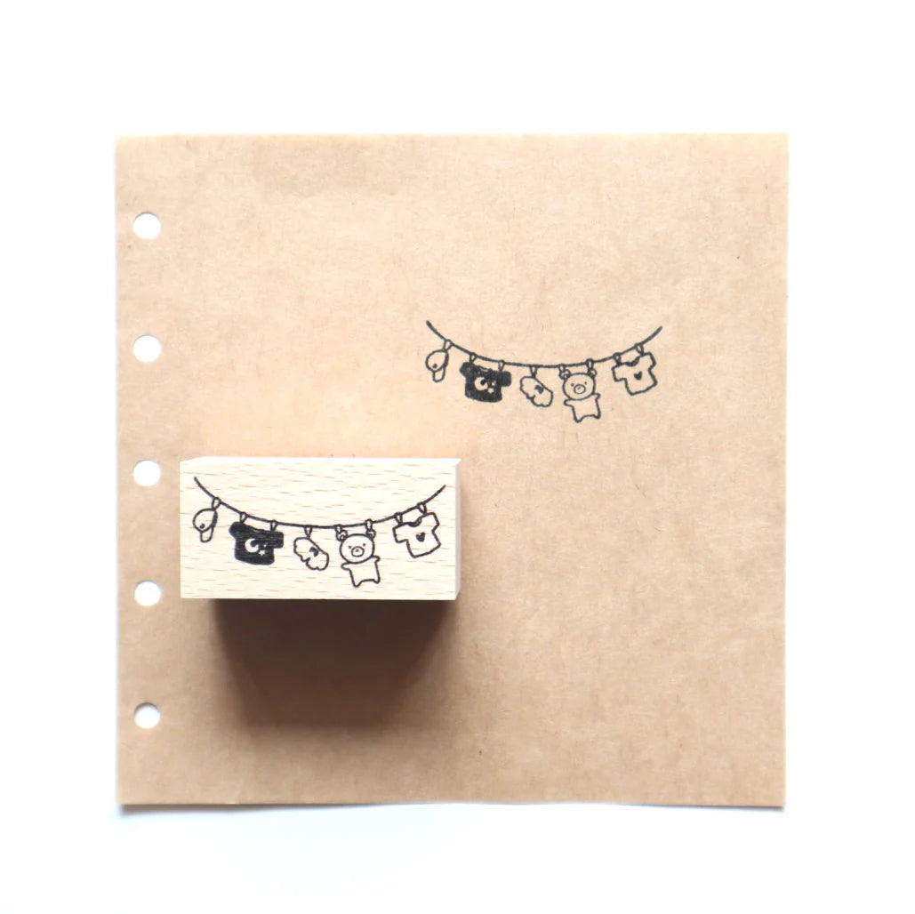 kumababy Laundry Rubber Stamp · forme.
