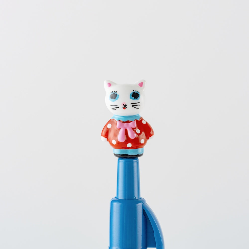 Yumi Kitagishi Ballpoint Pen / White Cat · Hobonichi