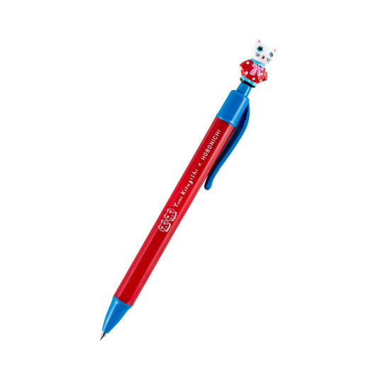 Yumi Kitagishi Ballpoint Pen / White Cat · Hobonichi