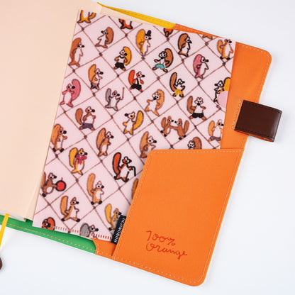 100%ORANGE: Squirrel’s Moving Day Folders 《Set of 2 | A5 Size》 · Hobonichi