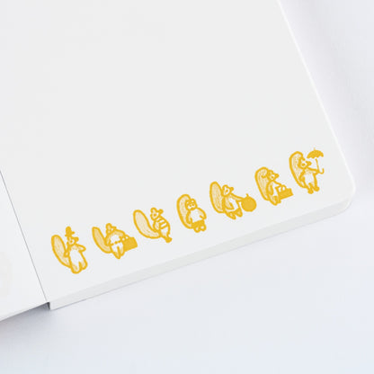 100%ORANGE: Squirrel Appears Hobonichi Papers