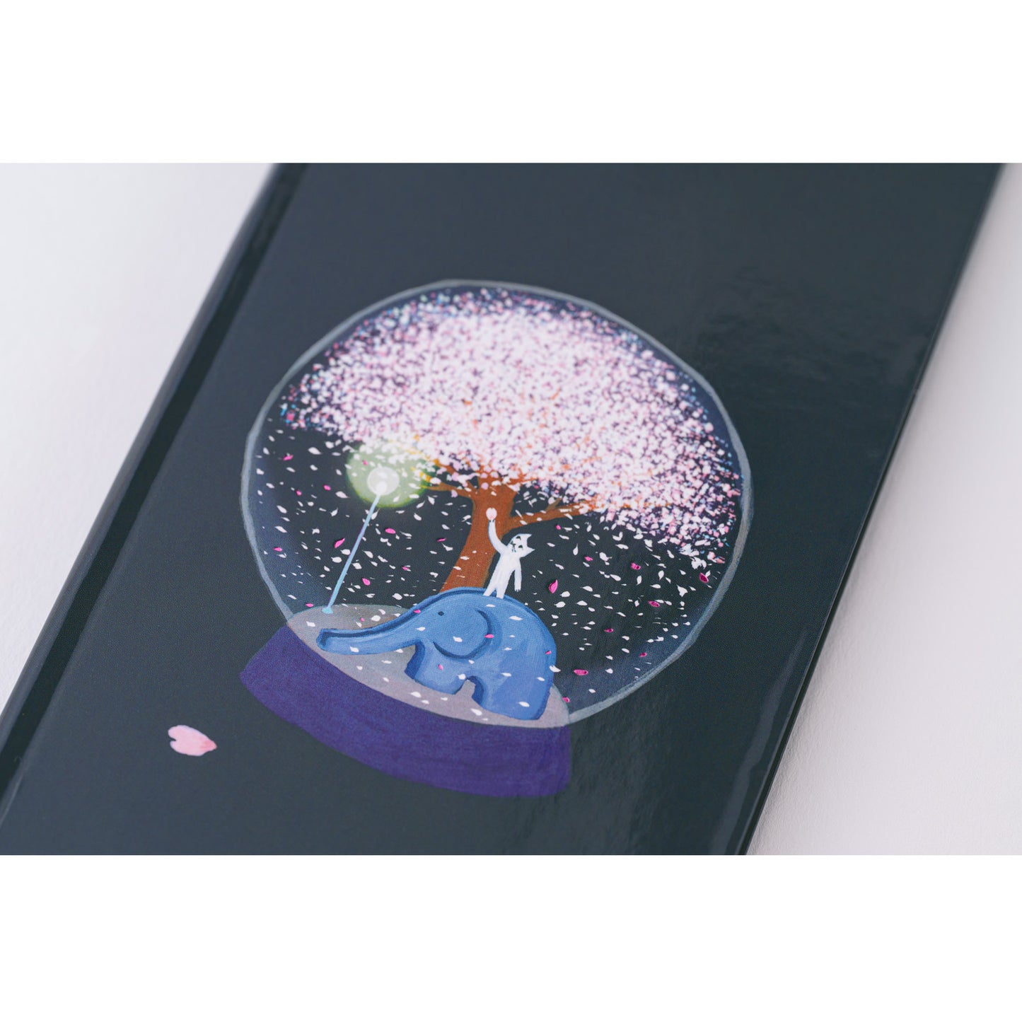 Hiroko Kubota: Night Cherry Blossom Snow Globe · 2025 Japanese Hobonichi Techo Weeks