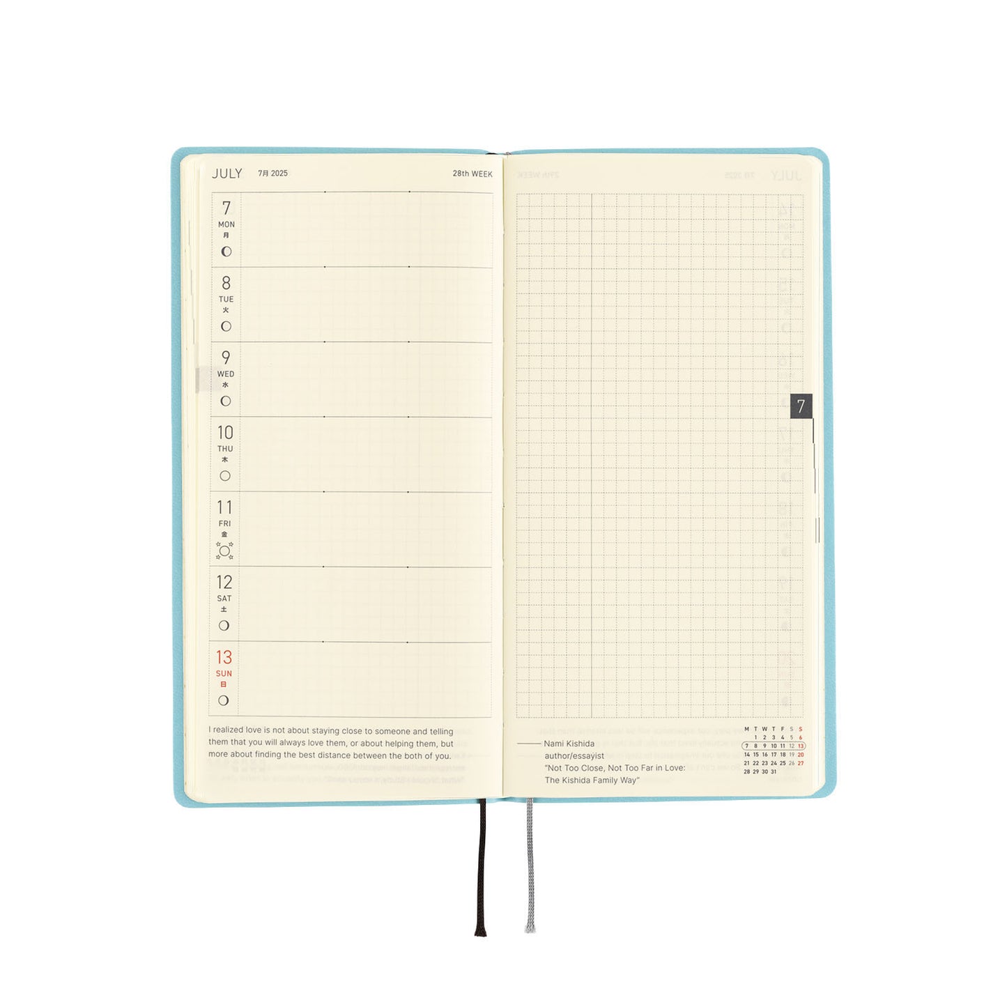 Smooth: Vanilla Soda · 2025 Japanese Hobonichi Techo Weeks