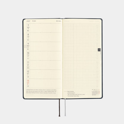 Hiroko Kubota: Night Cherry Blossom Snow Globe · 2025 English Hobonichi Techo Weeks