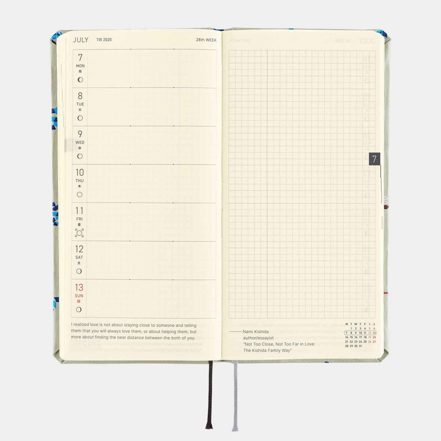 Bow & Tie: Snake Toy · 2025 English Hobonichi Techo Weeks Mega