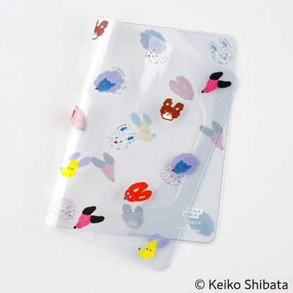 Keiko Shibata: Dog Ears Fluttering in the Wind · Hobonichi Cover for A6 Fabric Cover