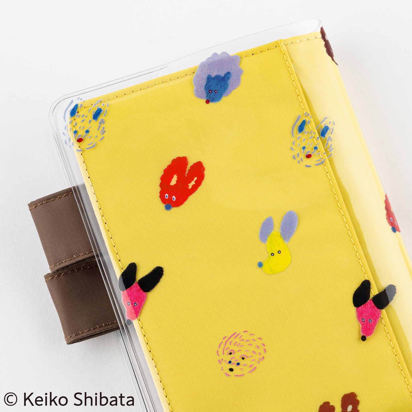 Keiko Shibata: Dog Ears Fluttering in the Wind · Hobonichi Cover for A6 Fabric Cover