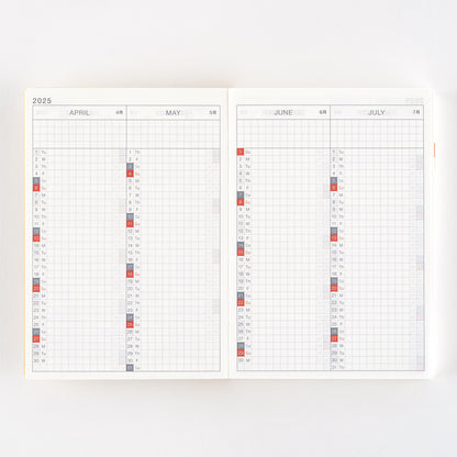 2025 Hobonichi Techo English Original Book (January Start)