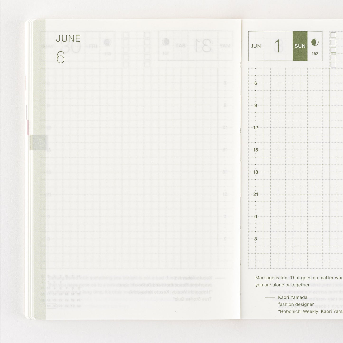 2025 Hobonichi Techo English Original Book (January Start)