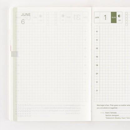 2025 Hobonichi Techo English Original Book (January Start)