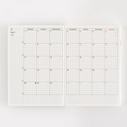 2025 Hobonichi Techo English Planner Book (January Start)