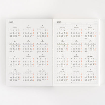 2025 Hobonichi Techo English Planner Book (January Start)