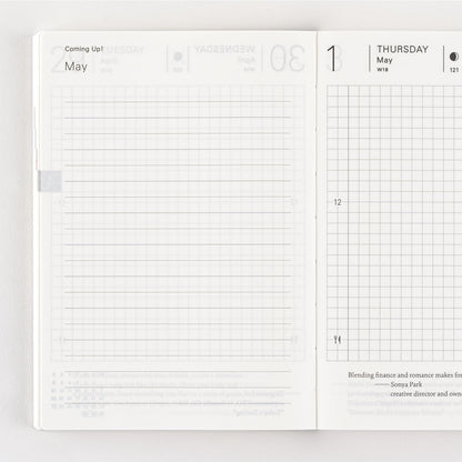 2025 Hobonichi Techo English Planner Book (January Start)