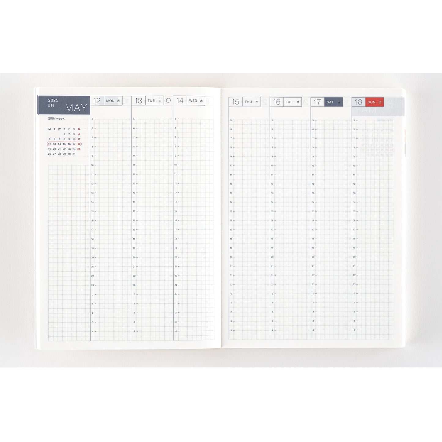 2025 Hobonichi Techo English Cousin Book (January Start)