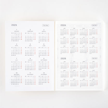 2025 Hobonichi Techo English Cousin Book (January Start)