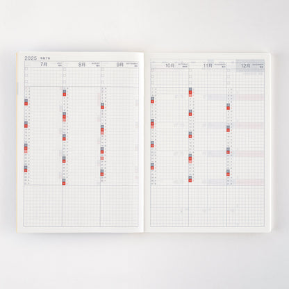 2025 Hobonichi Techo Day-Free Book A5 Size