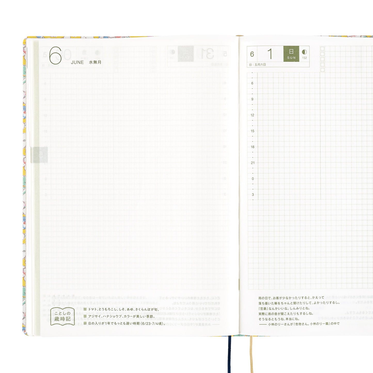 Liberty Fabrics: Paysanne Blossom · 2025 English Hobonichi Techo A5 HON