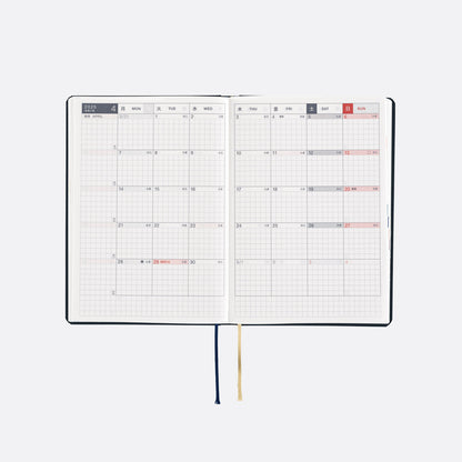 Slash (Navy) · 2025 English Hobonichi Techo A6 HON