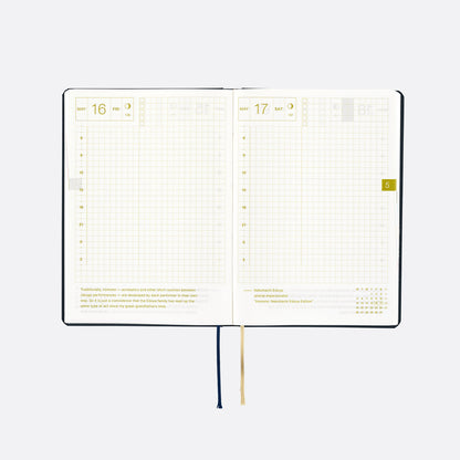 Slash (Navy) · 2025 English Hobonichi Techo A6 HON