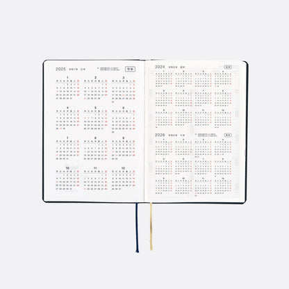 Slash (Navy) · 2025 English Hobonichi Techo A6 HON