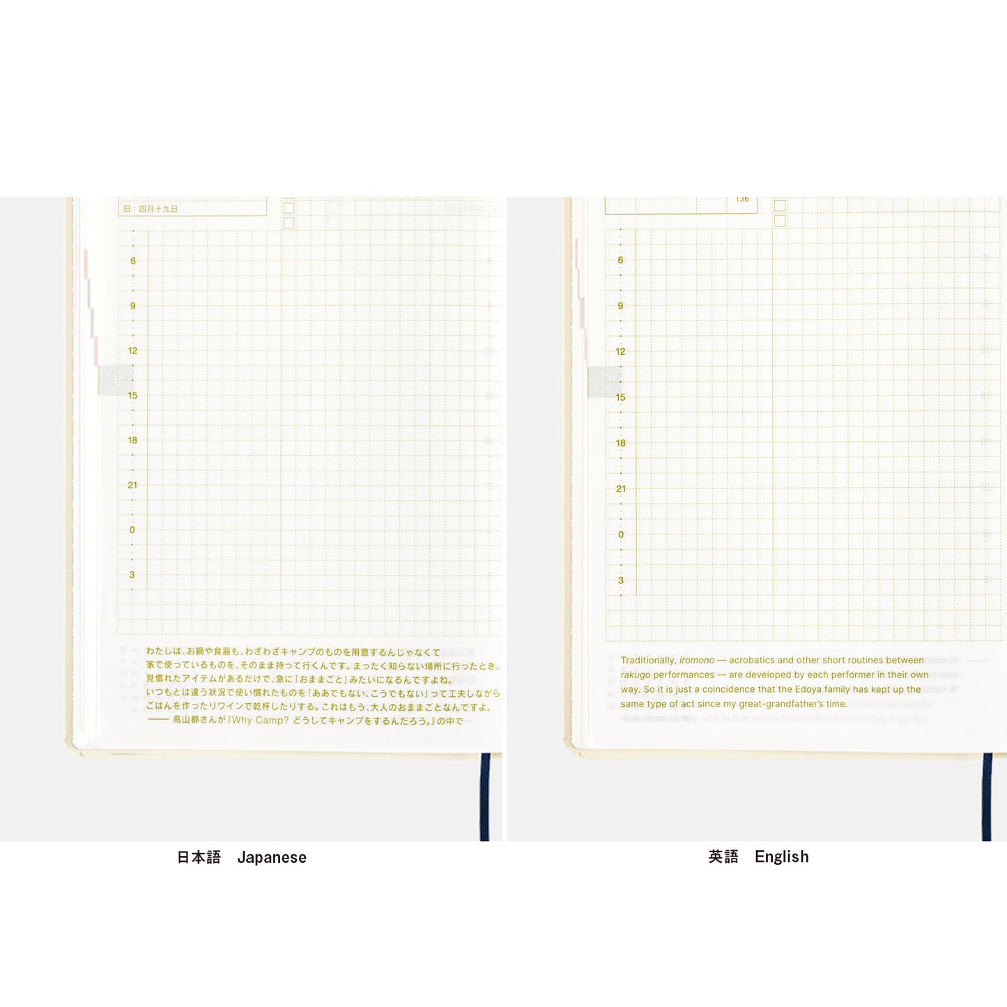 Slash (Ivory) · 2025 English Hobonichi Techo A6 HON