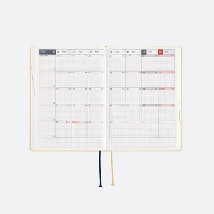 Slash (Ivory) · 2025 English Hobonichi Techo A6 HON