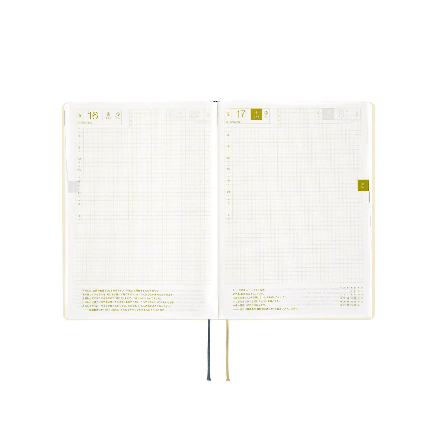 Slash (Ivory) · 2025 English Hobonichi Techo A5 HON