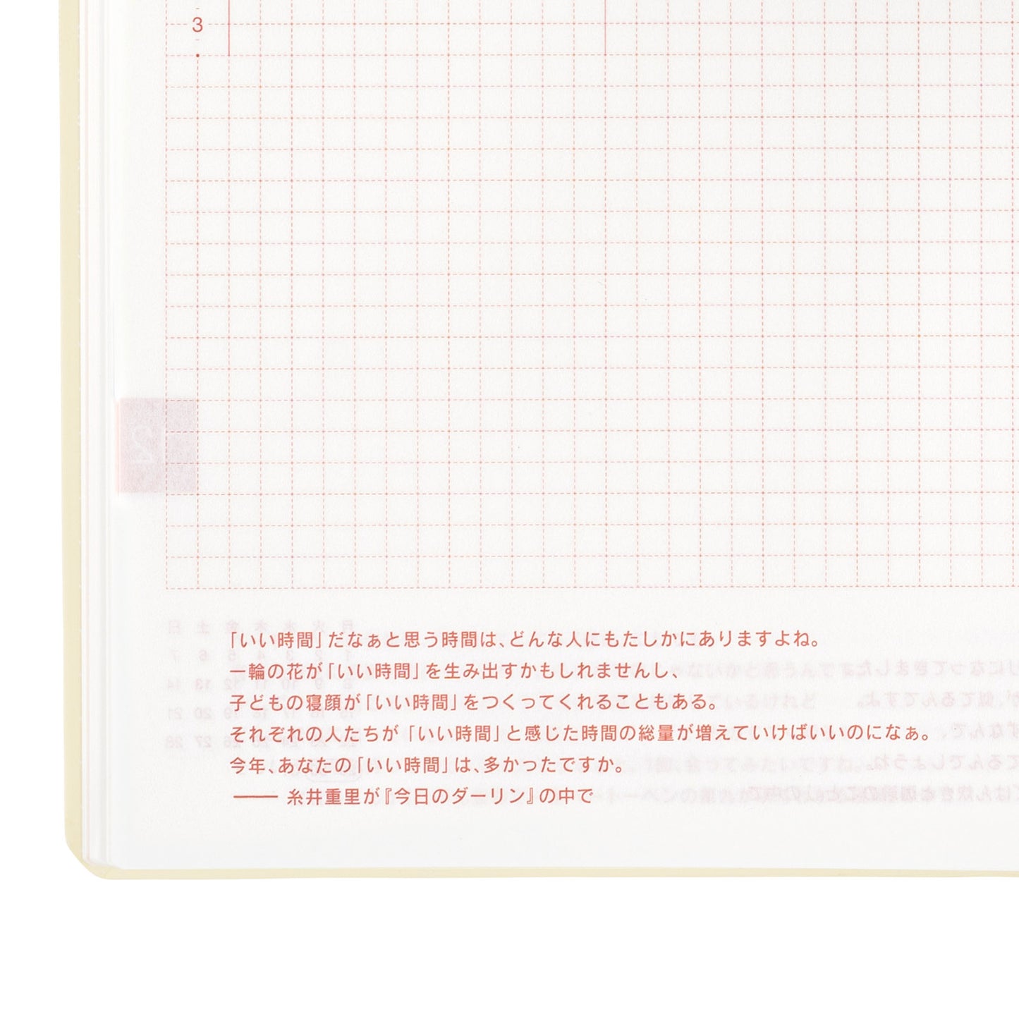 Slash (Ivory) · 2025 English Hobonichi Techo A5 HON