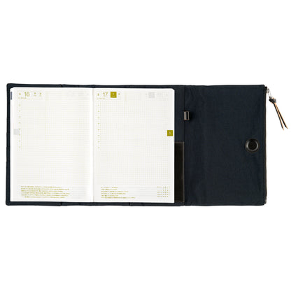 Tragen (Black) · A5 Cousin Cover for Hobonichi Techo