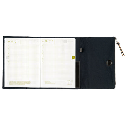 Tragen (Black) · A5 Cousin Cover for Hobonichi Techo