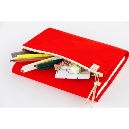 Tragen (Red) · A5 Cousin Cover for Hobonichi Techo