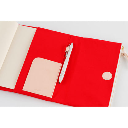 Tragen (Red) · A5 Cousin Cover for Hobonichi Techo