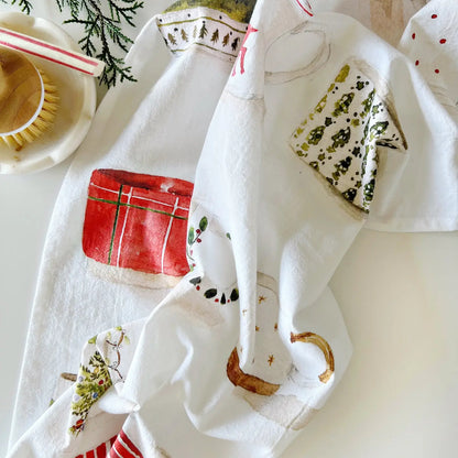 Christmas Mugs Tea Towel · emily lex studio