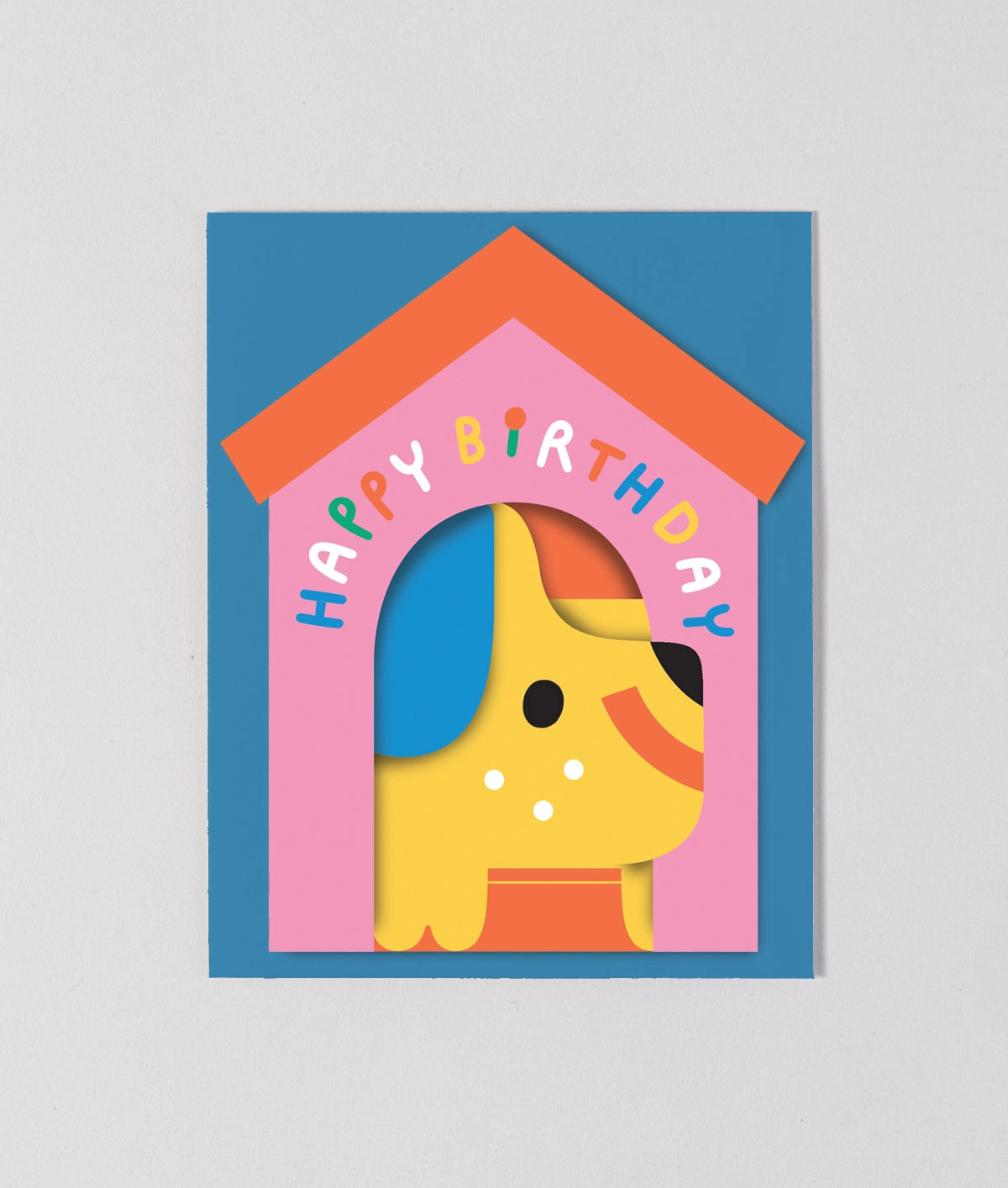 Dog in House Fold Out Kid's Birthday Card · Wrap