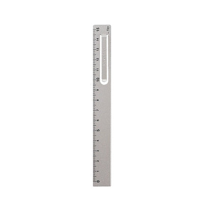 15cm Aluminum Ruler With Clip · Kutsuwa