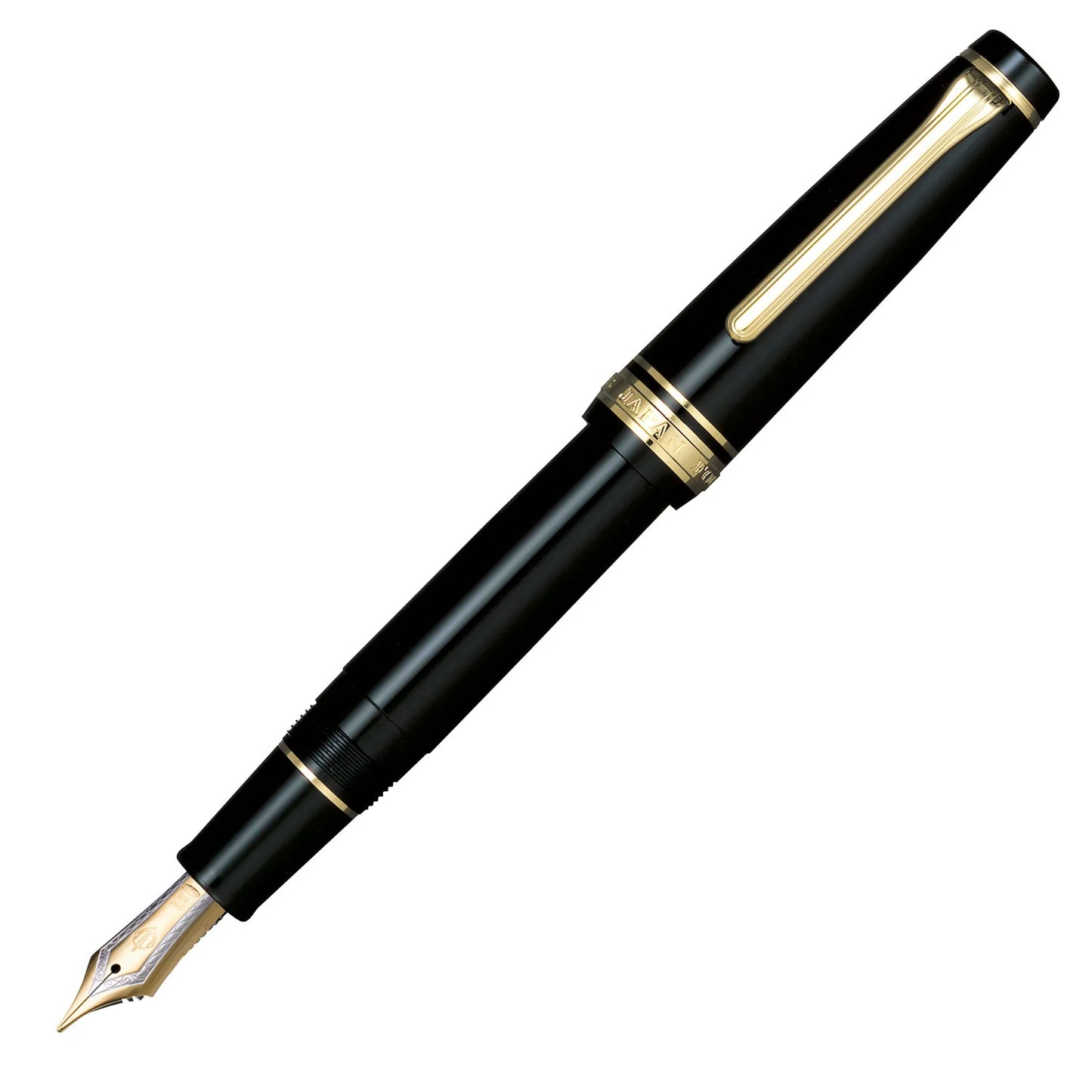 Sailor Pro Gear Slim | Black with Gold Trim《Medium Fine》
